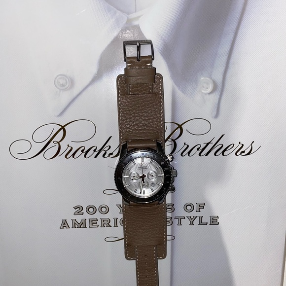 Brooks Brothers Watch Chrono "Sky Reflector" Ref. 08517 w Hodinkee Newman Bund - Picture 7 of 9